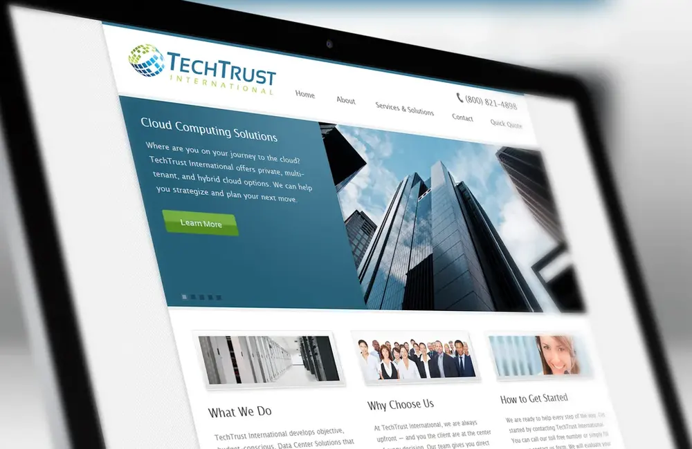 Tech Trust International website built by Columbus Website Design